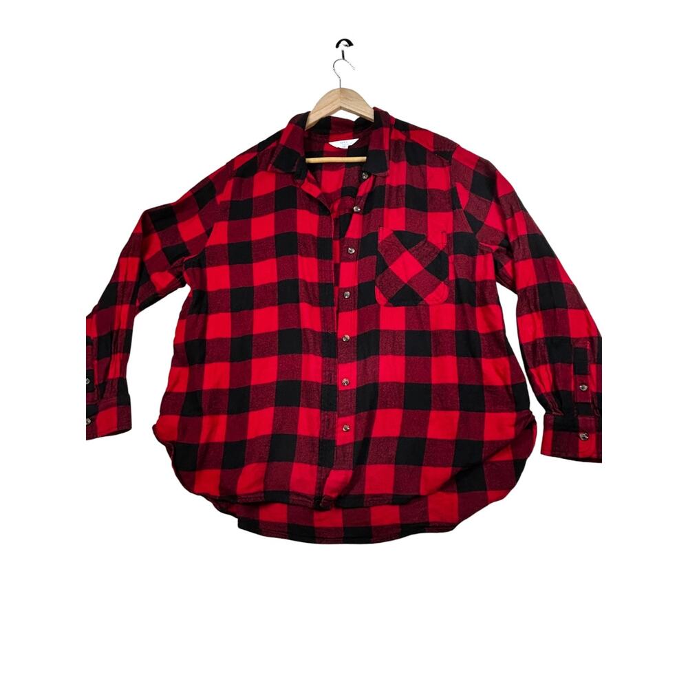 The Nightmare Before Christmas Upcycled Buffalo Plaid Flannel Shirt XXL - Picture 11 of 11